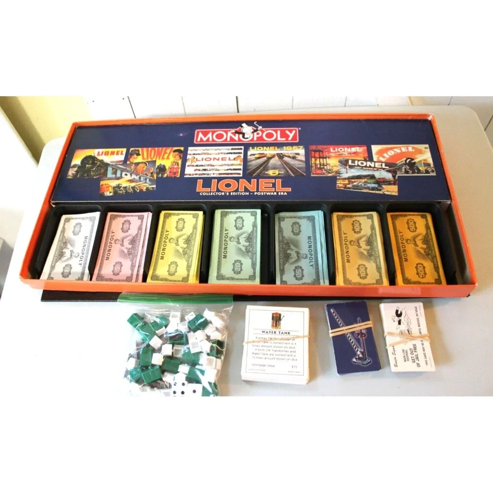 2000 USAopoly Lionel Monopoly Collector's Edition  Postwar Era Complete